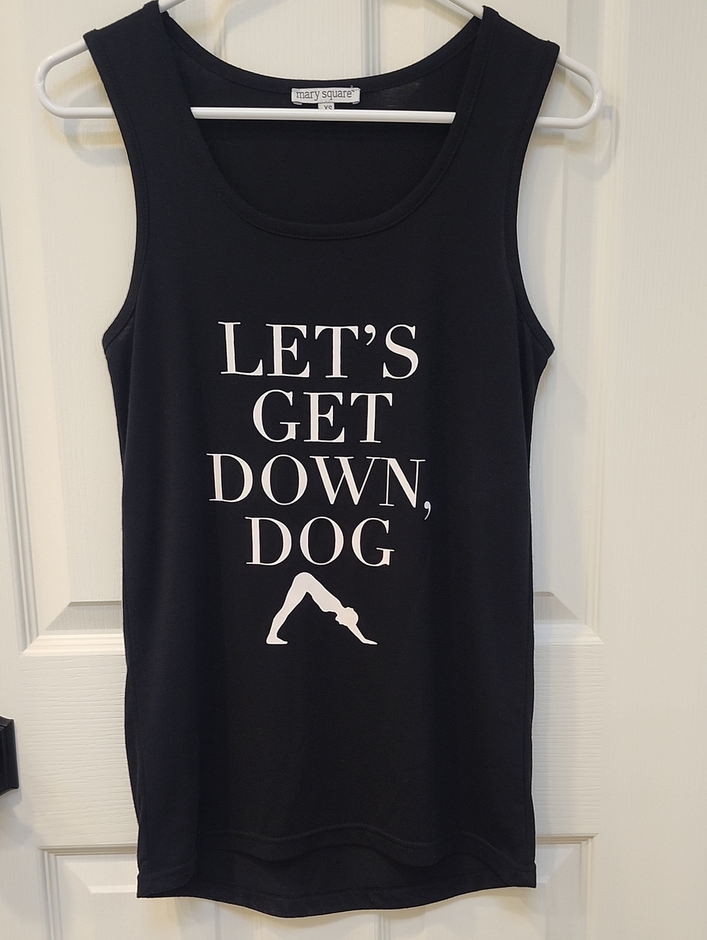Black "Let's Get Down, Dog" Tank Top